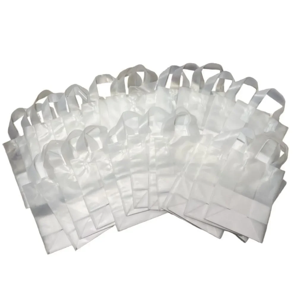 Uline 30 Count Clear Frosted Party Bags/Gift Bags (NEW)
